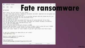 Fate ransomware