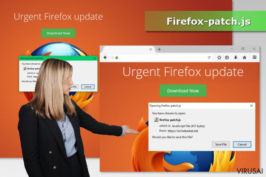 Firefox-patch.js adware programos paveikliukas