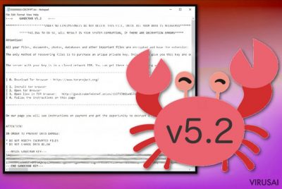 GandCrab 5.2 virusas