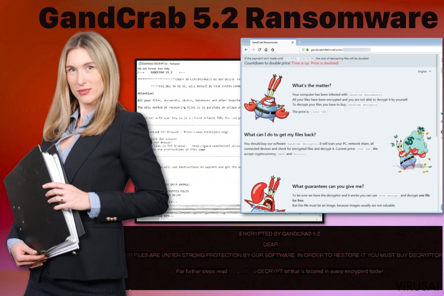 GandCrab 5.2 failus užrakinantis virusas