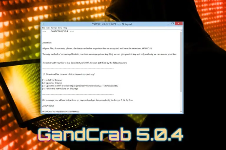 Gandcrab 5.0.4 
