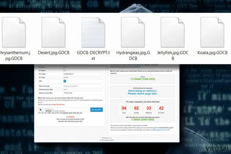 GDCB viruso iliustracija