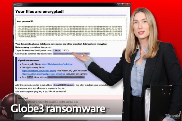 Globe3 ransomware virus