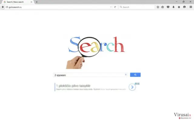 Gotosearch.ru virusas užgrobė interneto naršyklę