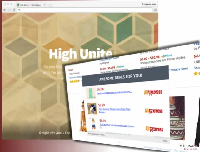 High Unite scam ads