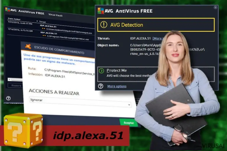idp.alexa.51 viruso iliustracija
