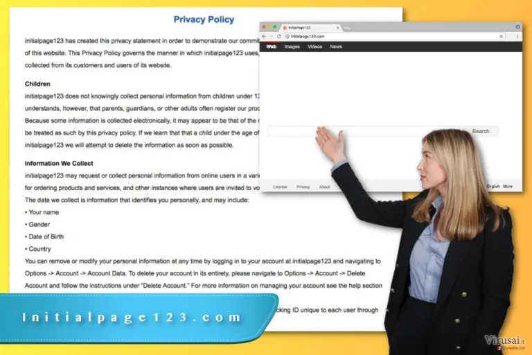Initialpage123.com virusas