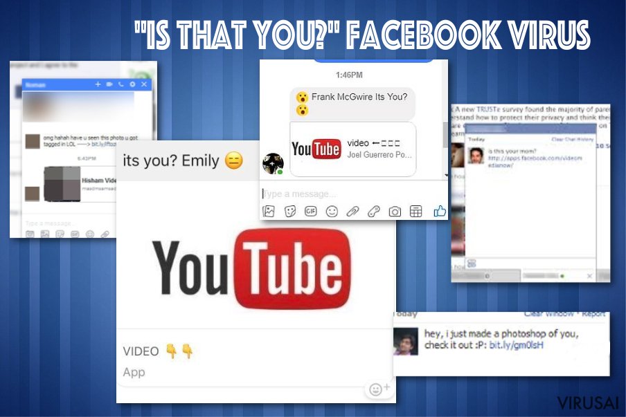"Is that you" Facebook messenger virusas