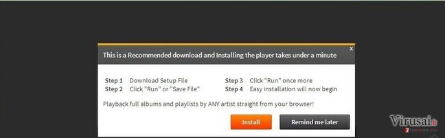 ‘Infected files have corrupted your Flash Player’ virus ekrano nuotrauka ‘Infected files have corrupted your Flash Player’ virus ekrano nuotrauka