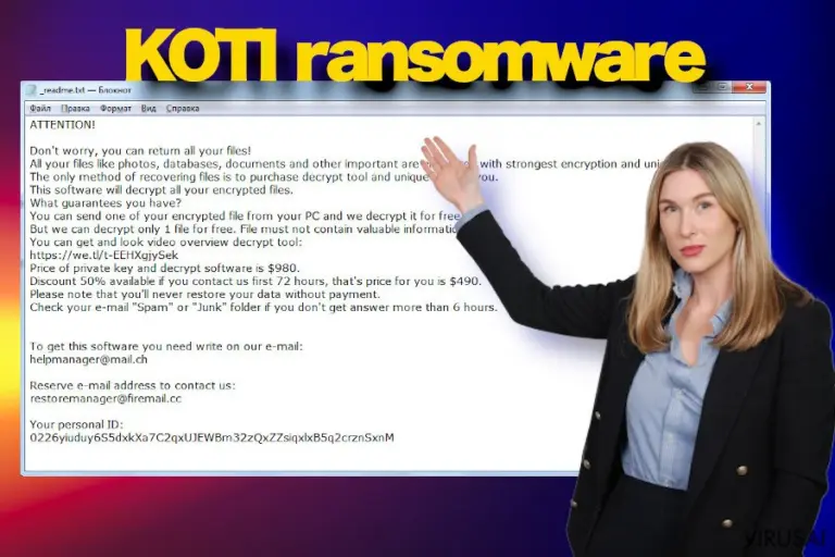 Koti ransowmare virusas