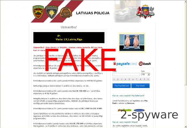 Latvian Police Virus ekrano nuotrauka Latvian Police Virus ekrano nuotrauka