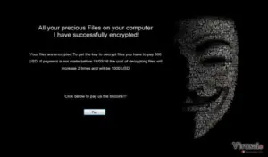 .Locked viruso informacinis pranešimas