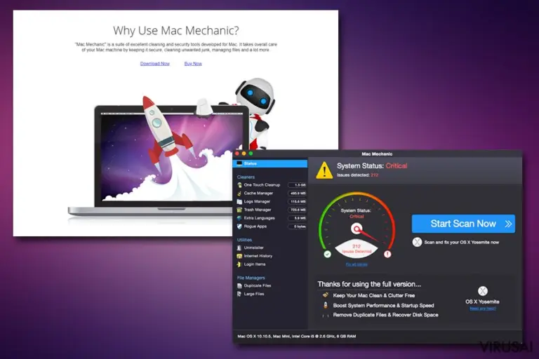Mac Mechanic adware tipo programa