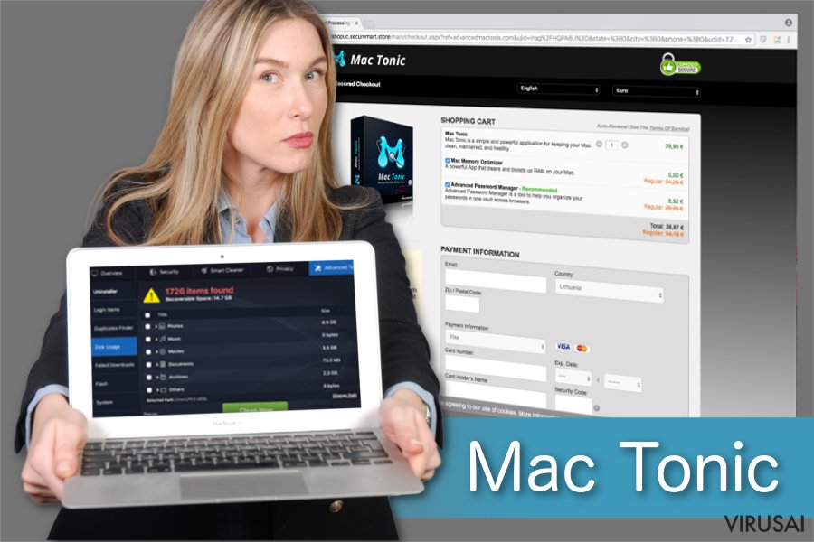 Mac Tonic nepageidaujama aplikacija