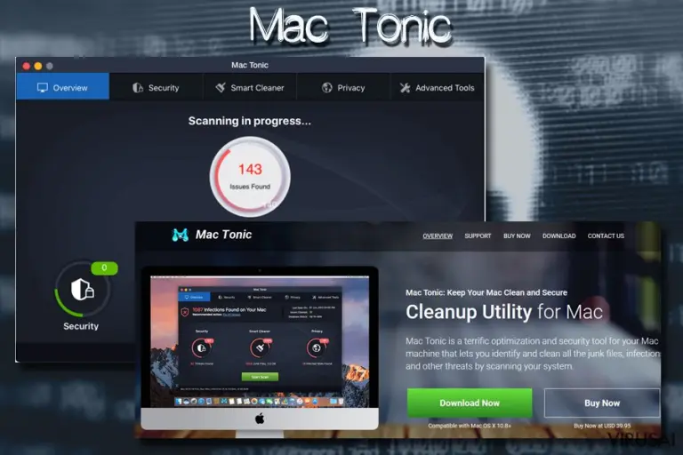 Mac Tonic melaginga kompiuterio optimiziavimo priemonė