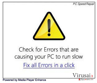 "Ads by Media Enhance" virusas ekrano nuotrauka "Ads by Media Enhance" virusas ekrano nuotrauka
