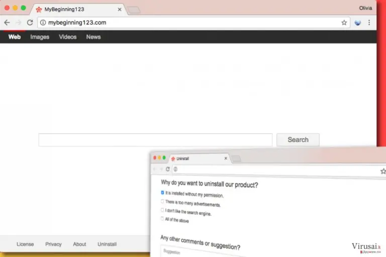 Mybeginning123.com paieška