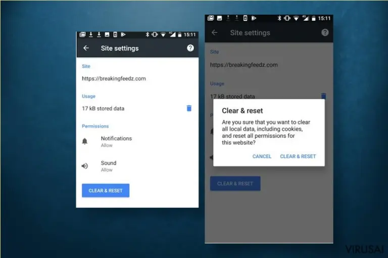 Nbryb.com pašalinimas Android įrenginyje