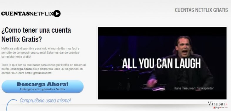 Netflix.com reklamos ekrano nuotrauka Netflix.com reklamos ekrano nuotrauka