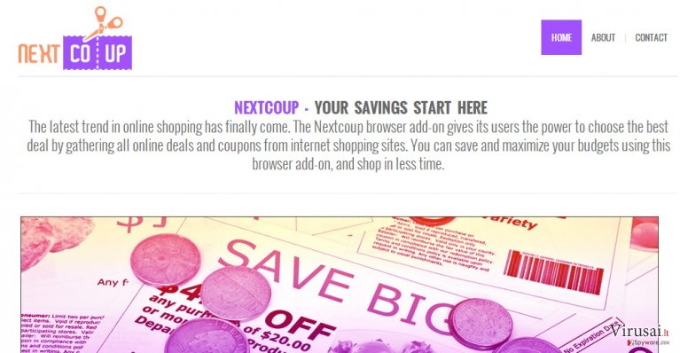 NextCoup reklamos ekrano nuotrauka NextCoup reklamos ekrano nuotrauka