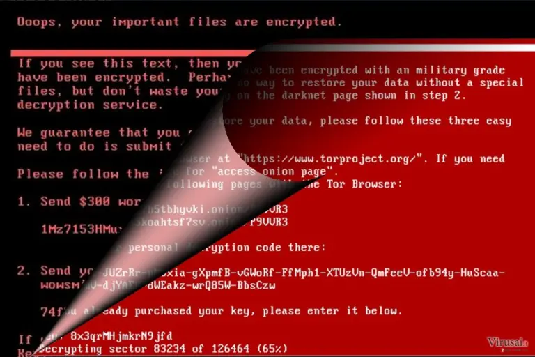 NotPetya išpirkos raštelis