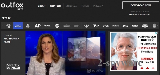 Outfox TV ekrano nuotrauka Outfox TV ekrano nuotrauka