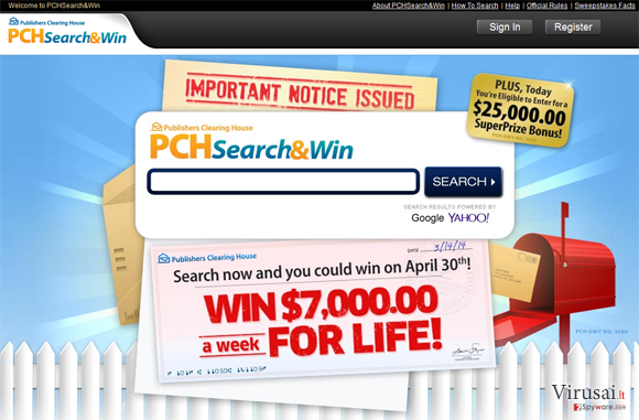 PCH Search ekrano nuotrauka PCH Search ekrano nuotrauka