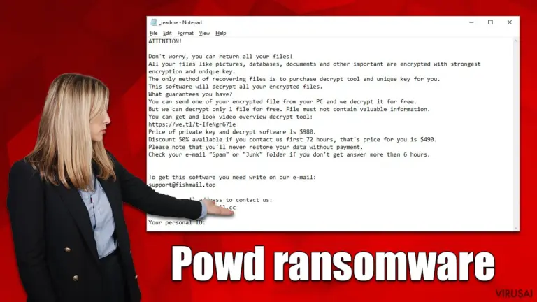 Powd ransomware virusas