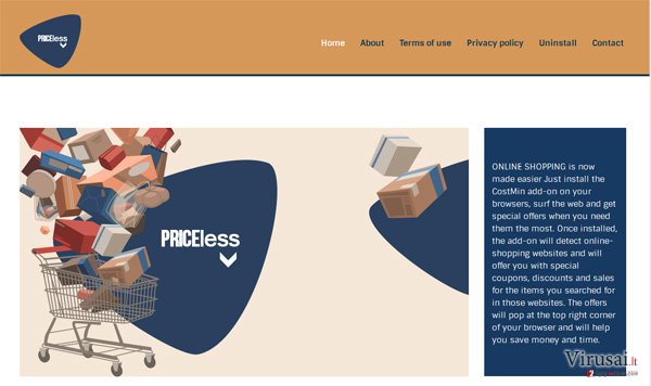 PriceLess virusas ekrano nuotrauka PriceLess virusas ekrano nuotrauka