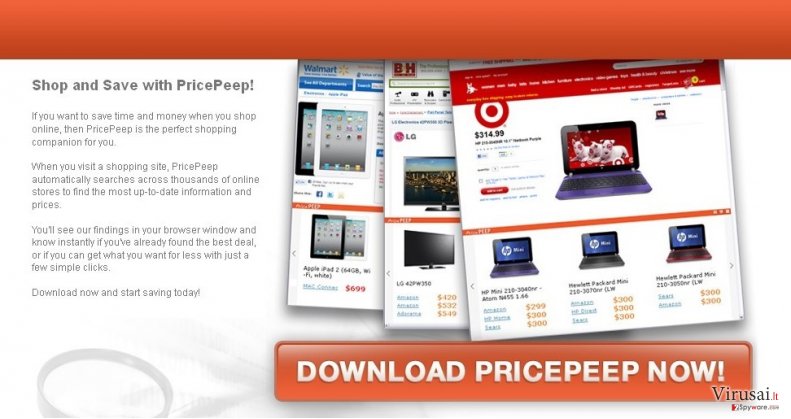 PricePeep ekrano nuotrauka PricePeep ekrano nuotrauka