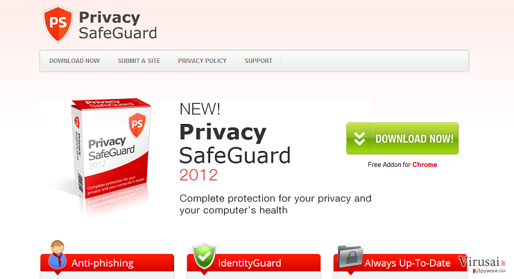 Privacy SafeGuard ekrano nuotrauka Privacy SafeGuard ekrano nuotrauka