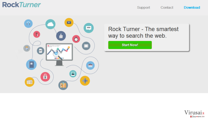 Rock Turner reklamos ekrano nuotrauka Rock Turner reklamos ekrano nuotrauka