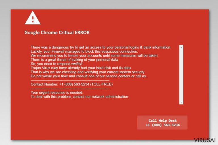 Google Chrome Critical Error