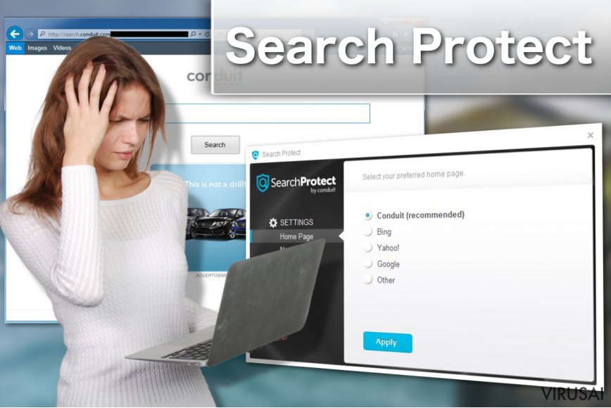Search Protect viruso keliamos problemos