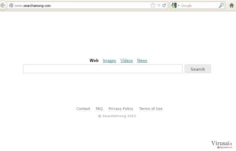 SearchAmong.com virus ekrano nuotrauka SearchAmong.com virus ekrano nuotrauka