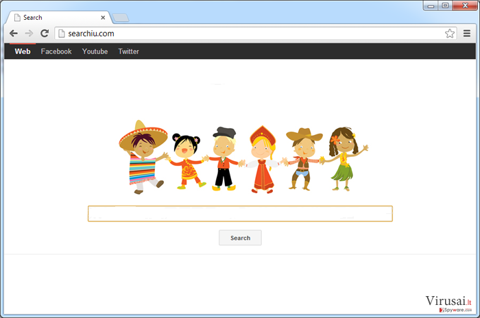 Searchiu.com virusas ekrano nuotrauka Searchiu.com virusas ekrano nuotrauka