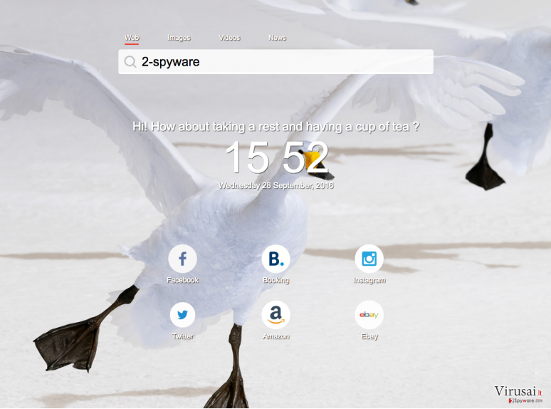 Ourstartpage.com virusas ekrano nuotrauka Ourstartpage.com virusas ekrano nuotrauka