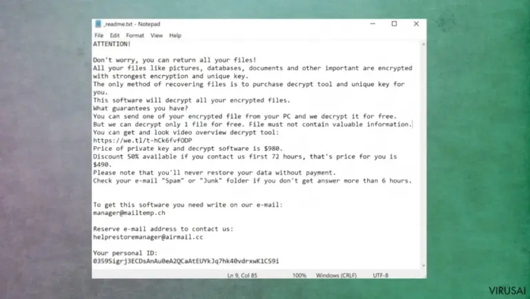 Shgv ransomware virusas