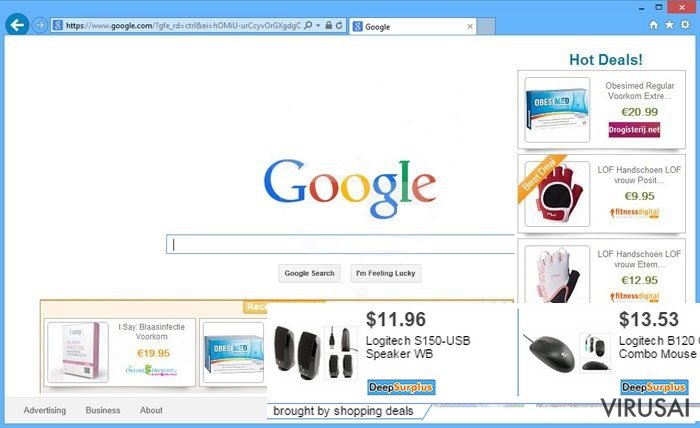 Shopping Deals reklamos ekrano nuotrauka Shopping Deals reklamos ekrano nuotrauka