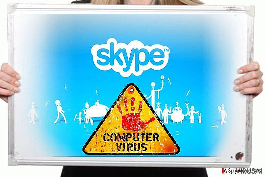 Skype virusas ekrano nuotrauka Skype virusas ekrano nuotrauka
