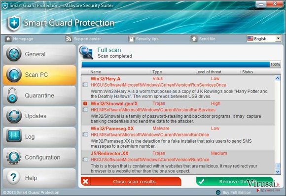 Smart Guard Protection ekrano nuotrauka Smart Guard Protection ekrano nuotrauka