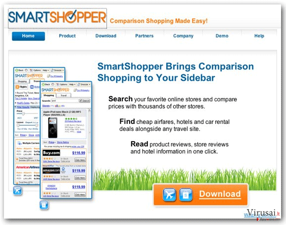 'Ads by SmartShopper' virusas ekrano nuotrauka 'Ads by SmartShopper' virusas ekrano nuotrauka