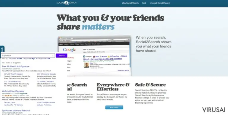 Social2Search virus