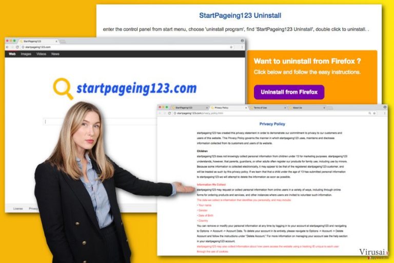 StartPageing123.com virusas
