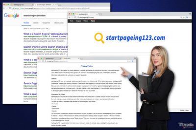 StartPageing123 viruso nuotrauka