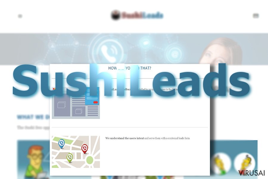 SushiLeads reklamos ekrano nuotrauka SushiLeads reklamos ekrano nuotrauka