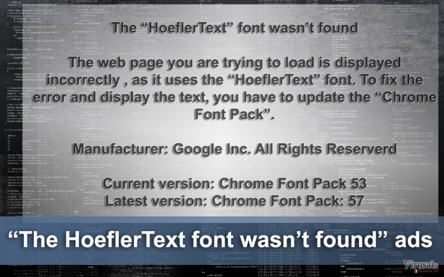 “The HoeflerText font wasn’t found” žinutė “The HoeflerText font wasn’t found” žinutė