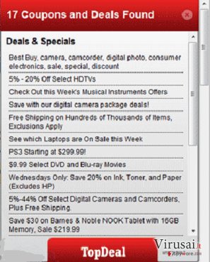 TopDeal virusas ekrano nuotrauka TopDeal virusas ekrano nuotrauka