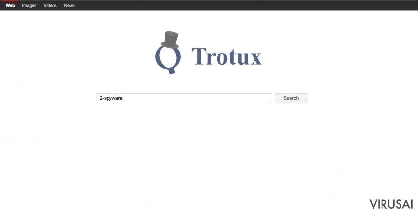 Trotux.com virusas ekrano nuotrauka Trotux.com virusas ekrano nuotrauka