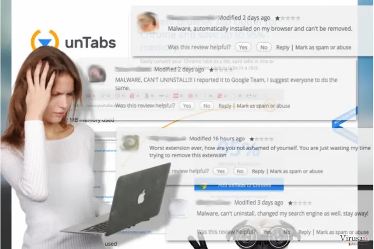 UnTabs virsuso nuotrauka